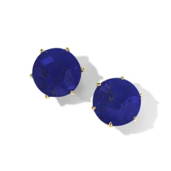 Medium Round Stud Earrings