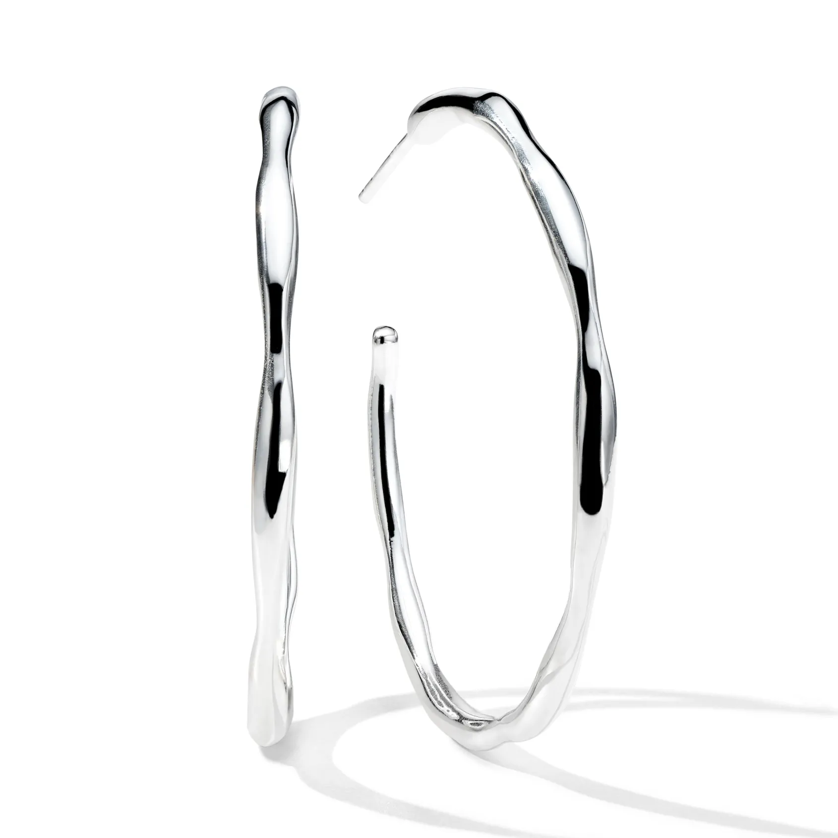 Medium Squiggle Hoop Earrings