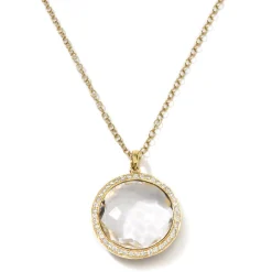 Medium Stone Pendant Necklace