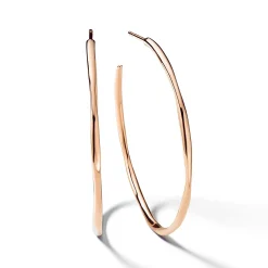 Medium Thin Squiggle Hoop Earrings