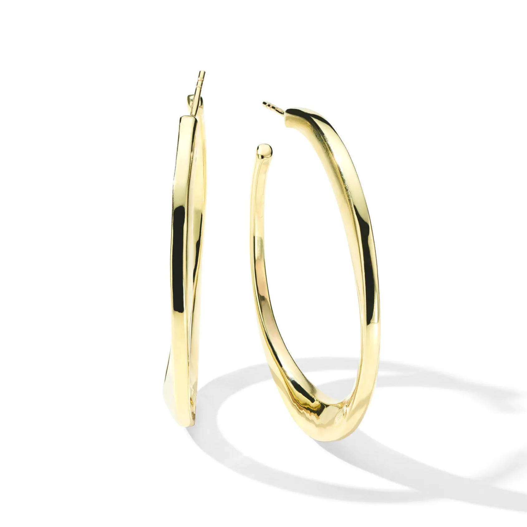 Medium Twisted Hoop Earrings