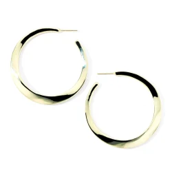 Medium Twisted Hoop Earrings