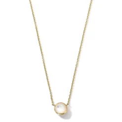 Mini Single Stone Pendant Necklace