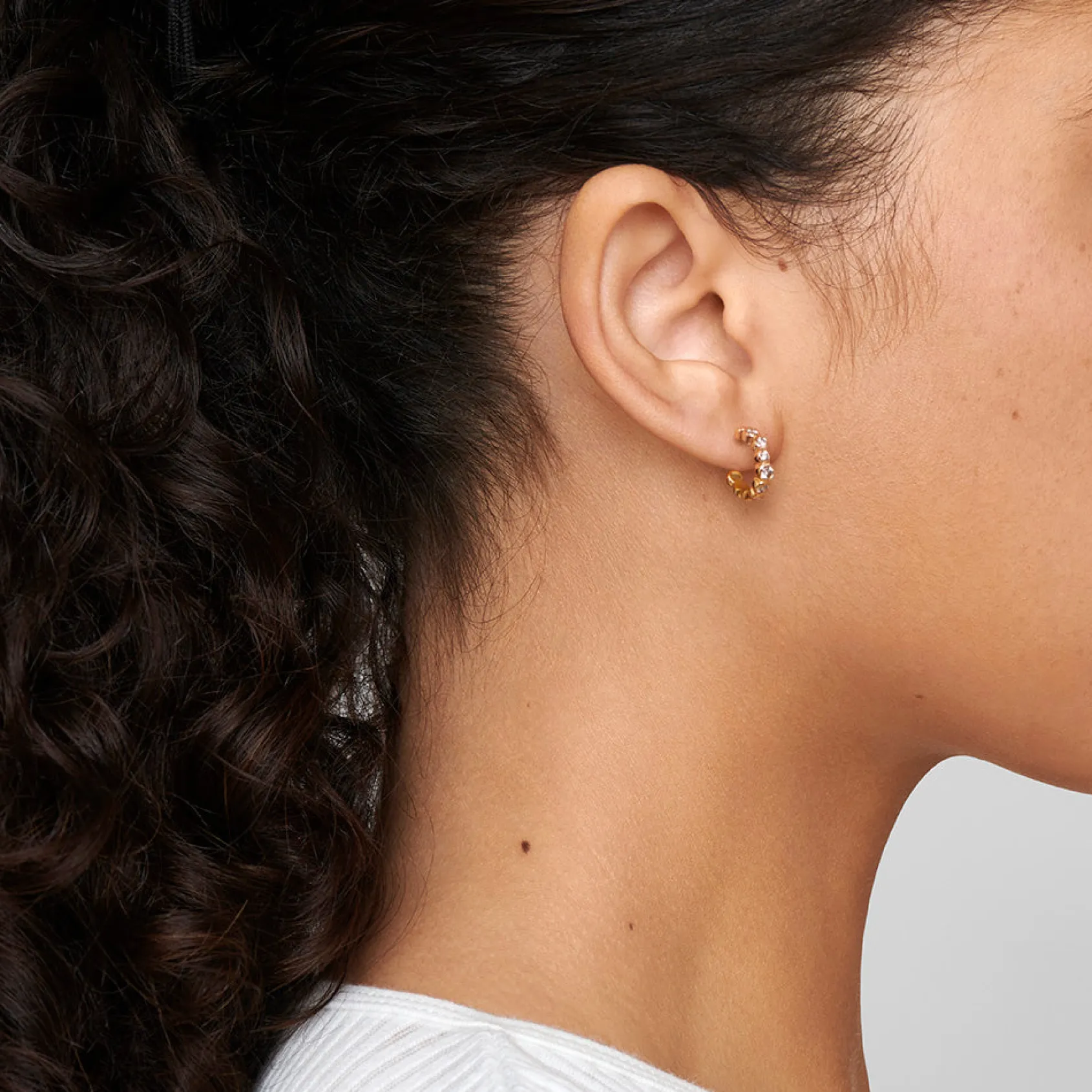 Mini Starlet Hoop Earrings (.63ctw)