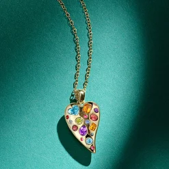 Mini Valentina Pendant Heart Necklace 16-18"