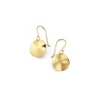 Mini Wavy Disc Drop Earrings