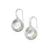Mixed Metal Teardrop Earrings (0.87.ctw)