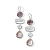 Mixed-Cut 4-Tier Earrings