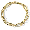 Mixed-Shape Link Bracelet 8"
