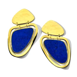 Mélange Large Slanted Triangle Earrings