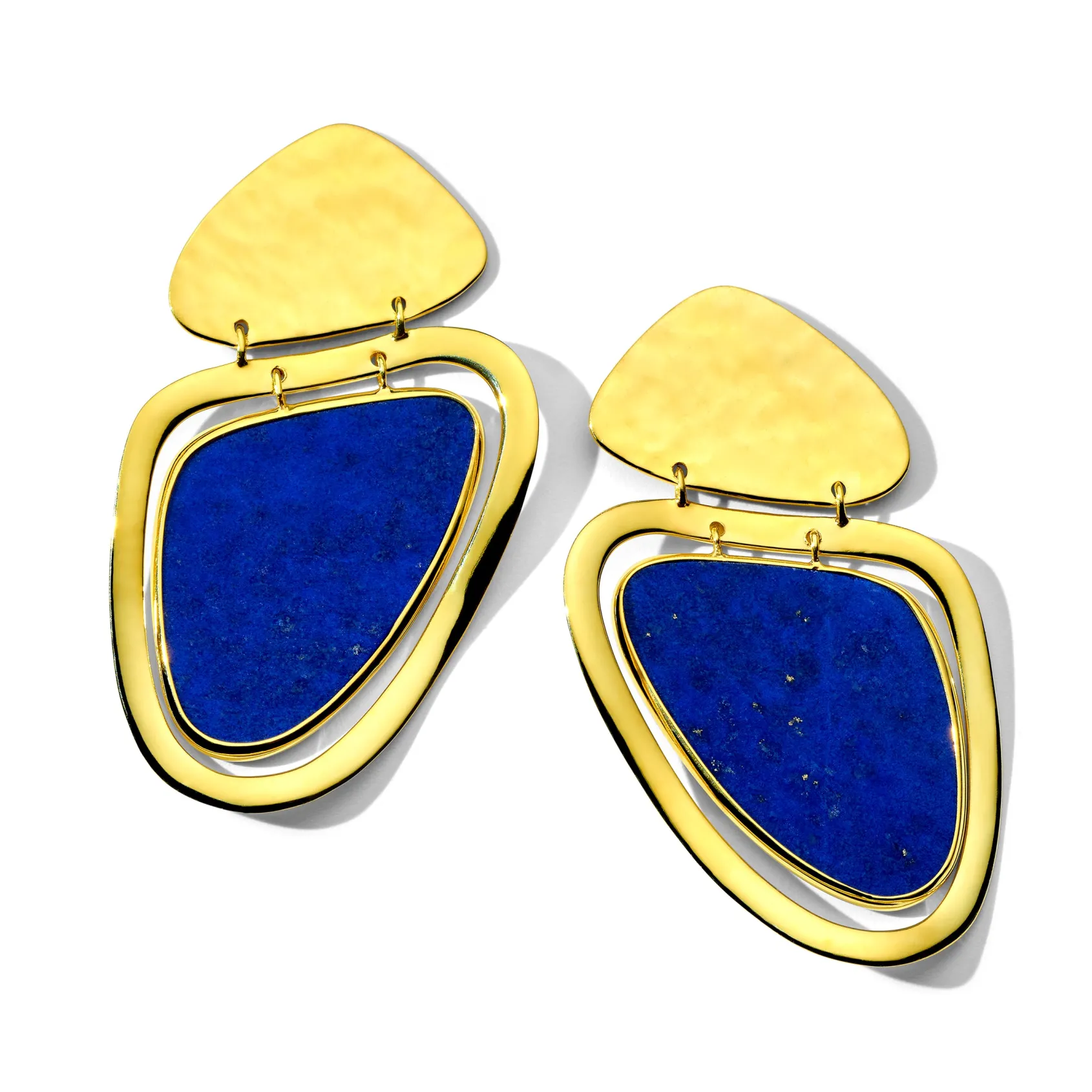 Mélange Large Slanted Triangle Earrings