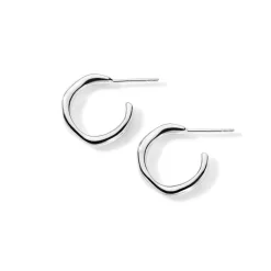 12mm Squiggle Mini Hoop Earrings