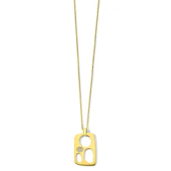 Mosaico Pavé Pendant Necklace (.17ctw)