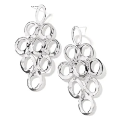 Open Oval Cascade Earrings