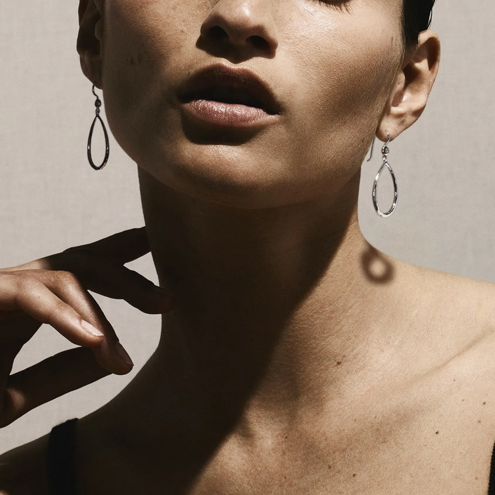 Open Teardrop Earrings