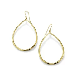 Sculpted Open Teardrop Earrings