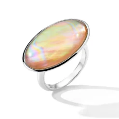Sculptured Large Oval Ring