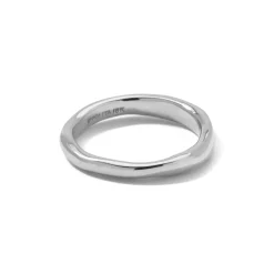 Shiny Wide Squiggle Ring