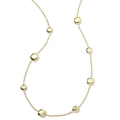 Short Hammered Pinball Chain Necklace