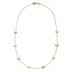 Short Hammered Pinball Chain Necklace