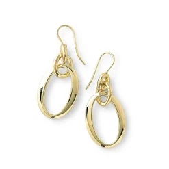 Short Oval Link Earrings