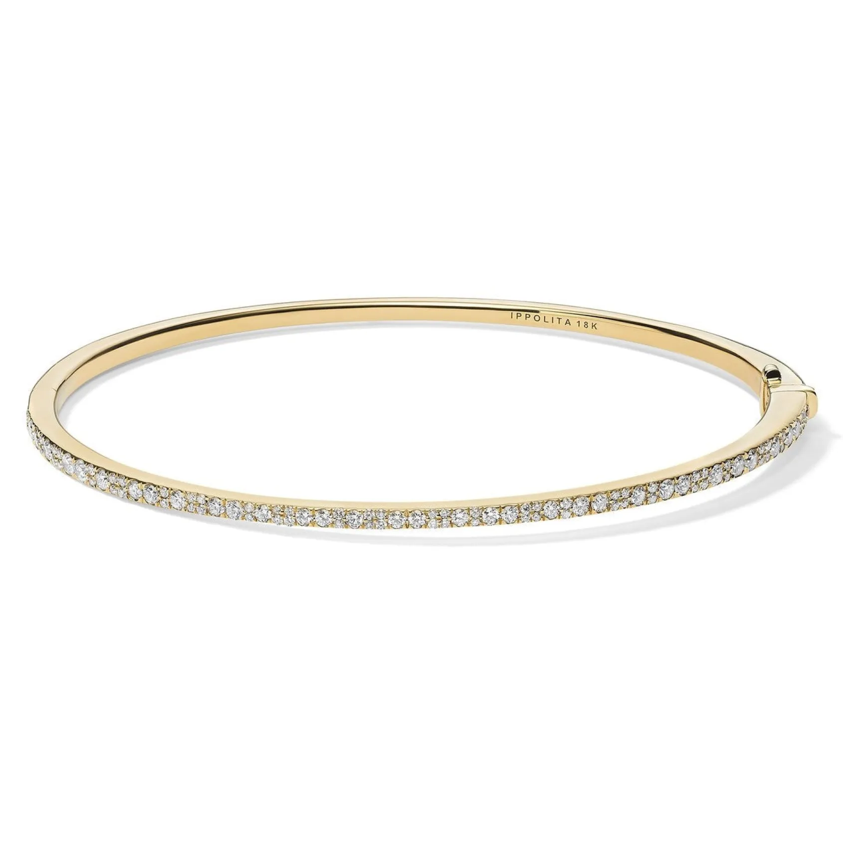 Skinny Hinged Bangle (.84ctw)