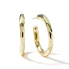 Small Hammered Hoop Earrings
