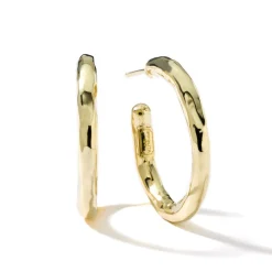 Small Hammered Hoop Earrings