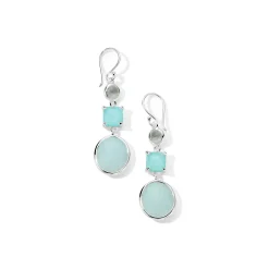 Small Multi-Stone Drop Earrings