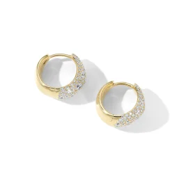 Small Organic Hoop Earrings (1.94 ctw)