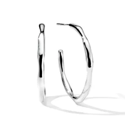 Small Thin Squiggle Hoop Earrings