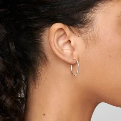 Small Thin Squiggle Hoop Earrings