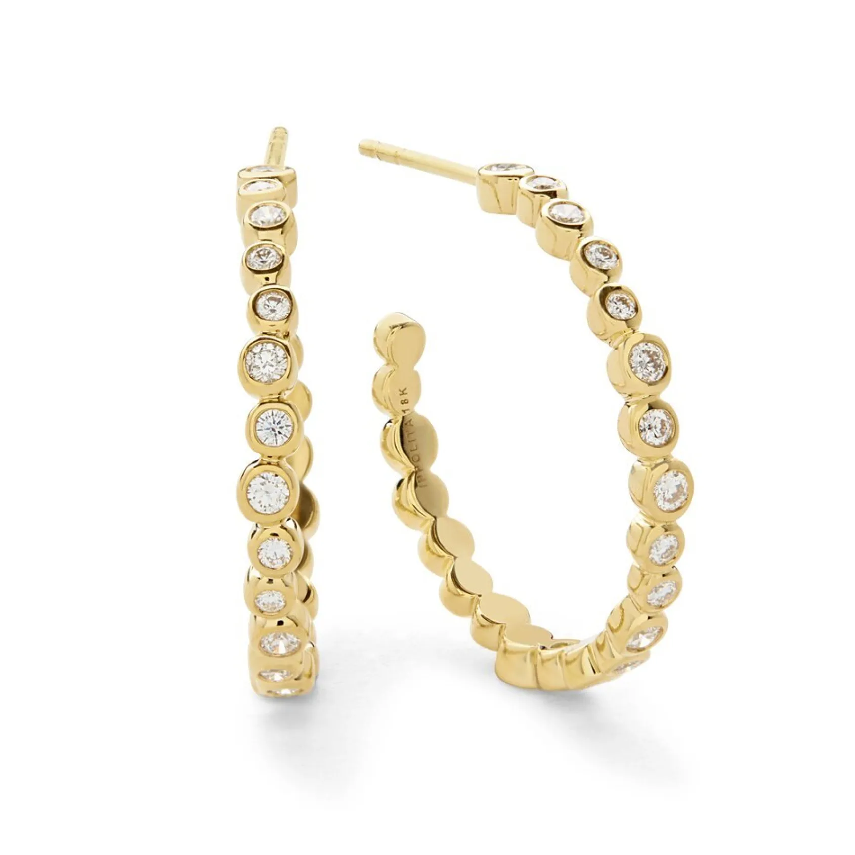 Starlet Studded Hoop Earrings