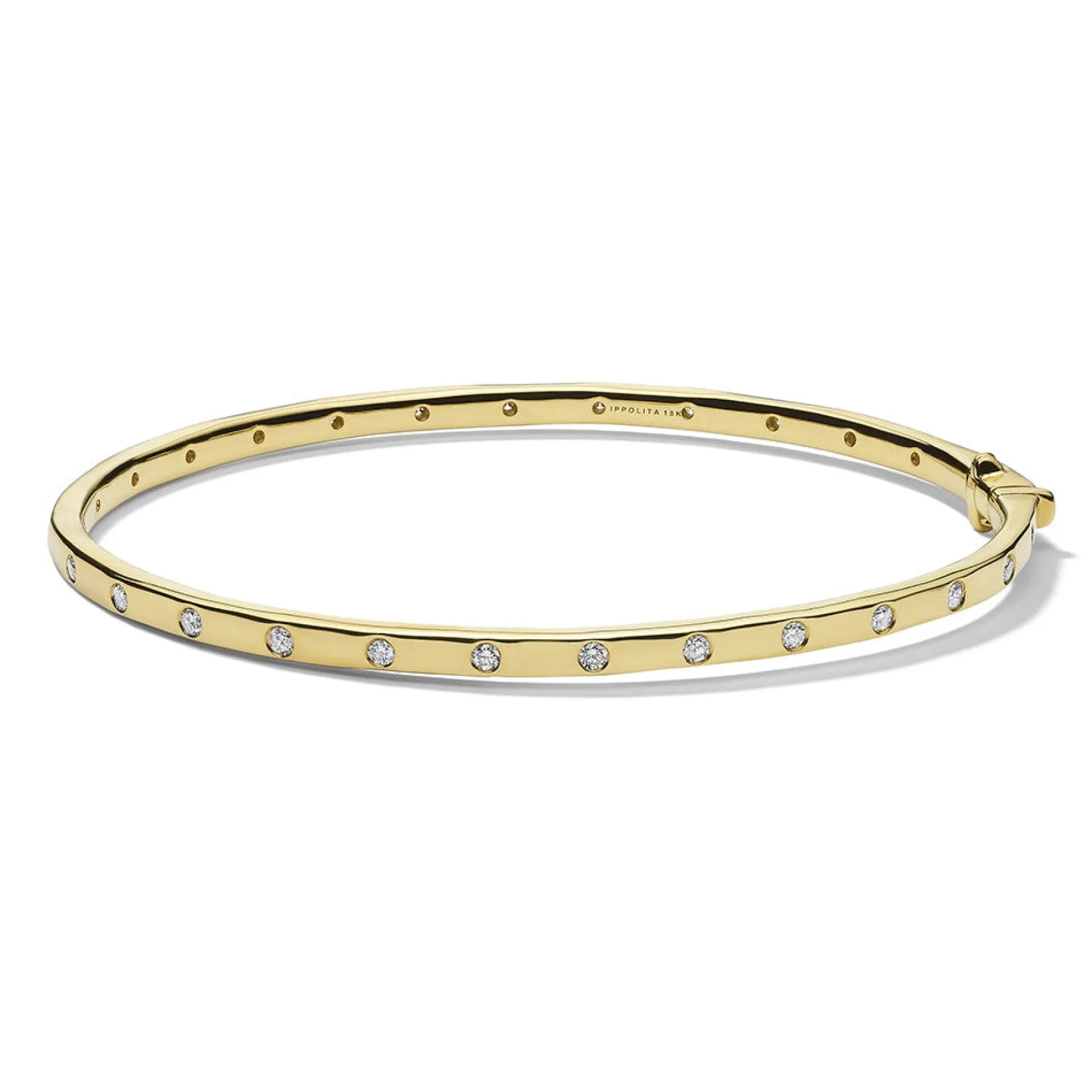 28-Stone Hinged Bangle