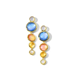 5-Stone Icicle Drop Earrings