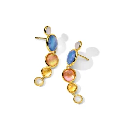 5-Stone Icicle Drop Earrings