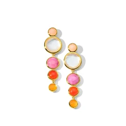 5-Stone Icicle Drop Earrings