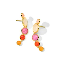5-Stone Icicle Drop Earrings