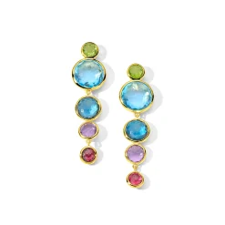 5-Stone Icicle Drop Earrings