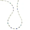 Stone Station Chain Necklace