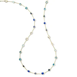 Stone Station Chain Necklace