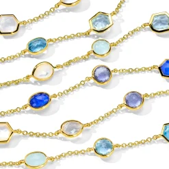 Stone Station Chain Necklace
