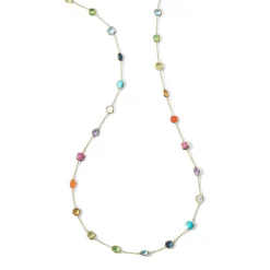 Stone Station Chain Necklace