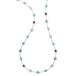 Stone Station Chain Necklace