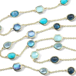 Stone Station Chain Necklace