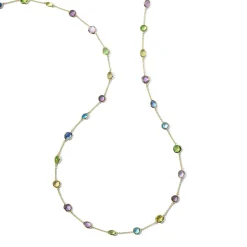 Stone Station Chain Necklace