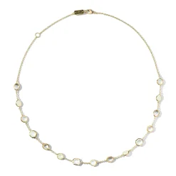 15-Stone Station Chain Necklace