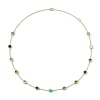 13-Stone Station Confetti Necklace