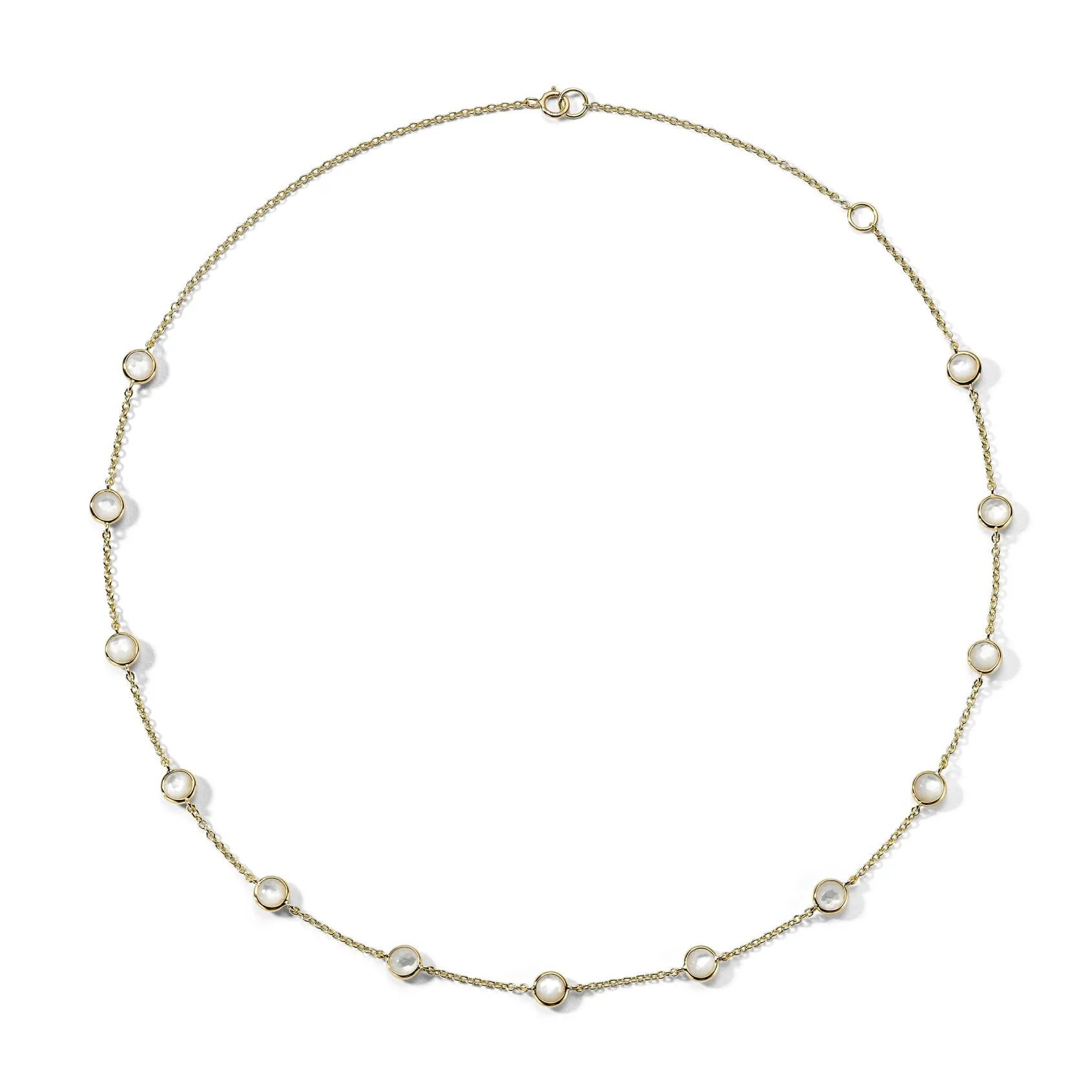 13-Stone Station Confetti Necklace