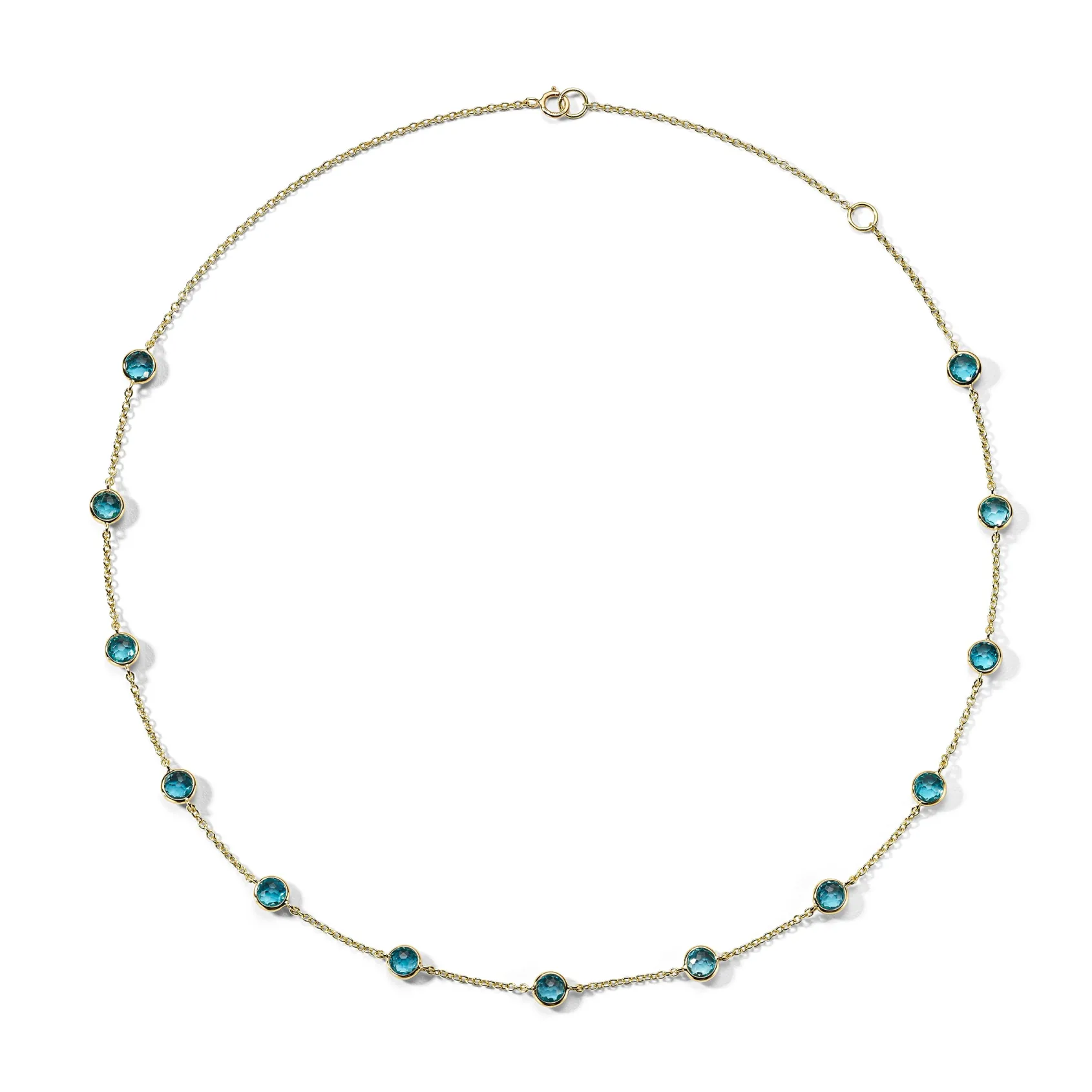 13-Stone Station Confetti Necklace